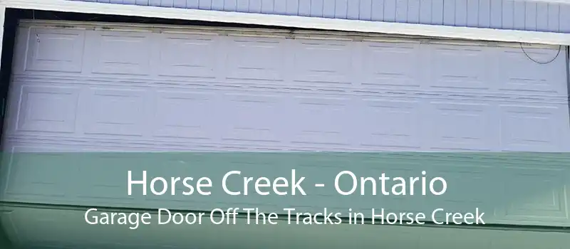Horse Creek - Ontario Garage Door Off The Tracks in Horse Creek