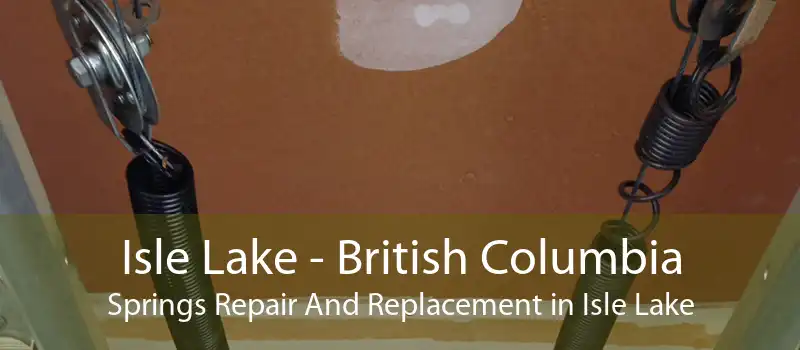 Isle Lake - British Columbia Springs Repair And Replacement in Isle Lake