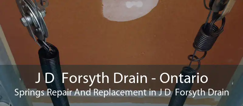 J D  Forsyth Drain - Ontario Springs Repair And Replacement in J D  Forsyth Drain