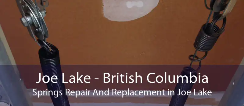 Joe Lake - British Columbia Springs Repair And Replacement in Joe Lake