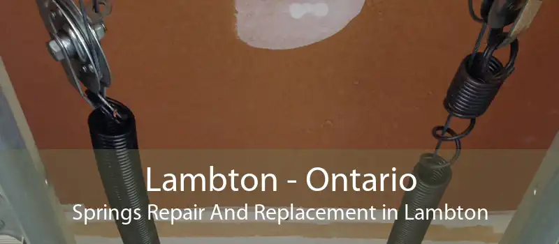 Lambton - Ontario Springs Repair And Replacement in Lambton