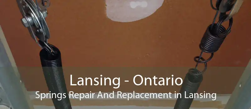 Lansing - Ontario Springs Repair And Replacement in Lansing