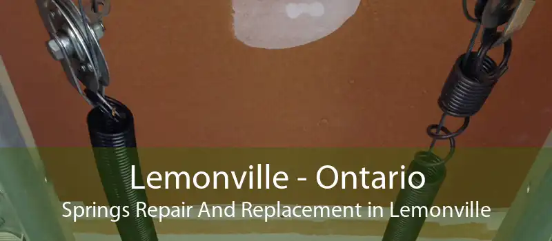 Lemonville - Ontario Springs Repair And Replacement in Lemonville
