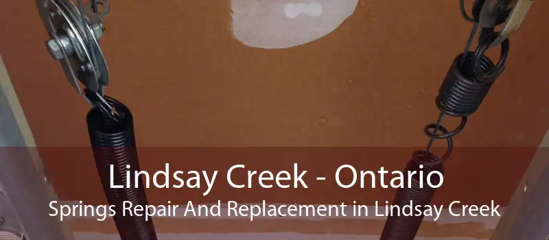 Lindsay Creek - Ontario Springs Repair And Replacement in Lindsay Creek