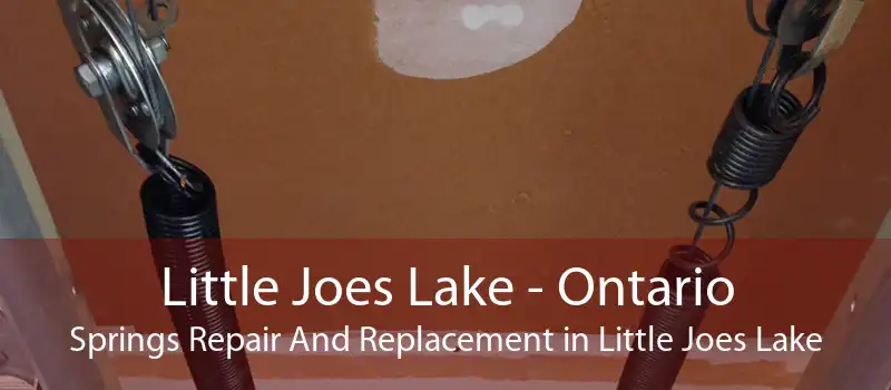 Little Joes Lake - Ontario Springs Repair And Replacement in Little Joes Lake