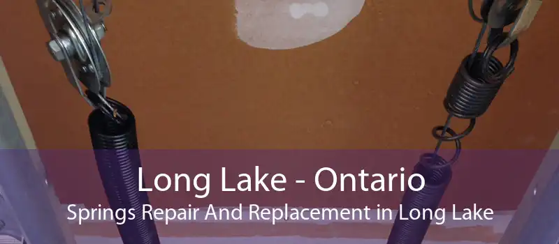 Long Lake - Ontario Springs Repair And Replacement in Long Lake