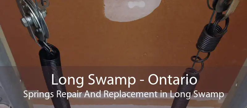 Long Swamp - Ontario Springs Repair And Replacement in Long Swamp