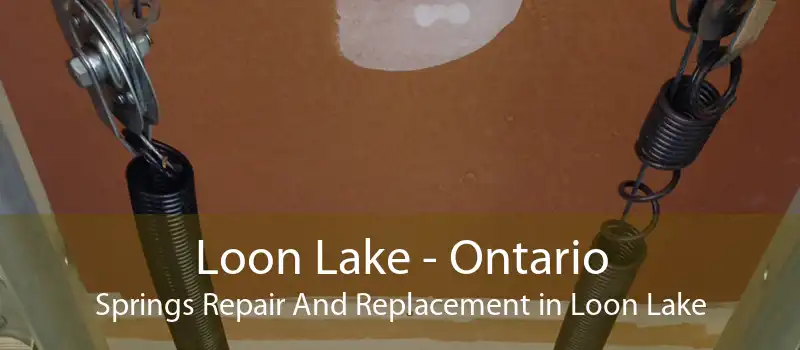 Loon Lake - Ontario Springs Repair And Replacement in Loon Lake