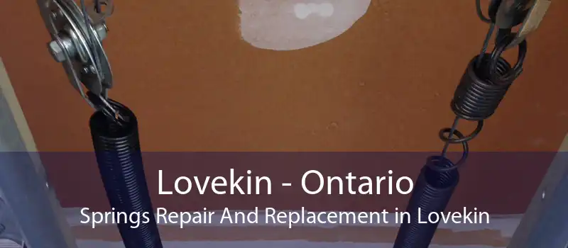 Lovekin - Ontario Springs Repair And Replacement in Lovekin