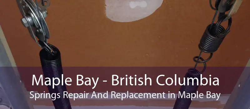 Maple Bay - British Columbia Springs Repair And Replacement in Maple Bay