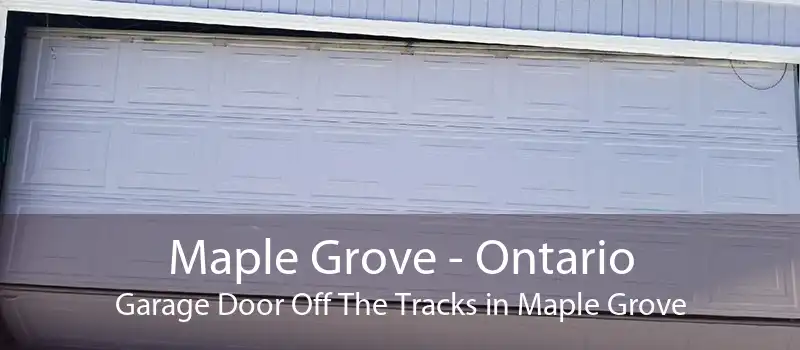 Maple Grove - Ontario Garage Door Off The Tracks in Maple Grove