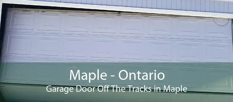 Maple - Ontario Garage Door Off The Tracks in Maple