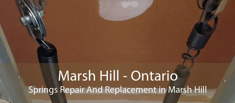 Marsh Hill - Ontario Springs Repair And Replacement in Marsh Hill