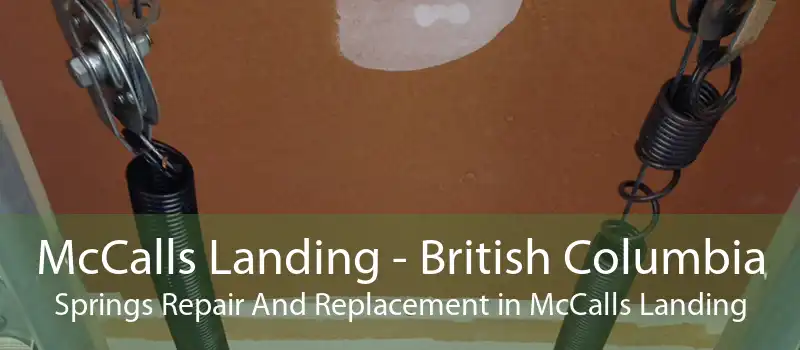 McCalls Landing - British Columbia Springs Repair And Replacement in McCalls Landing