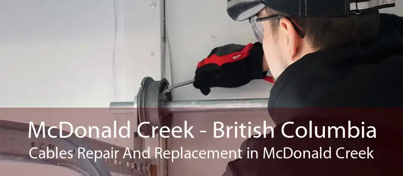 McDonald Creek - British Columbia Cables Repair And Replacement in McDonald Creek