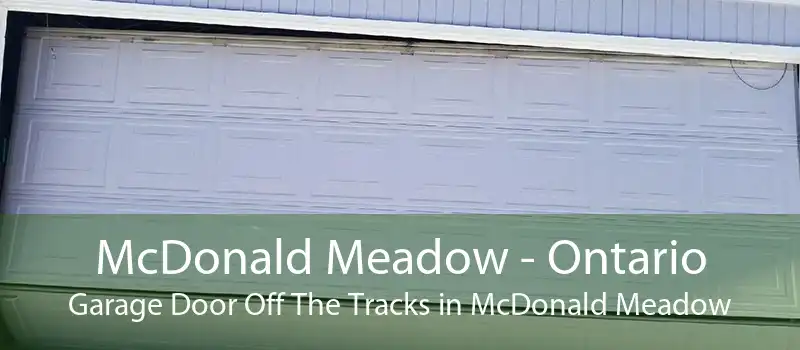 McDonald Meadow - Ontario Garage Door Off The Tracks in McDonald Meadow