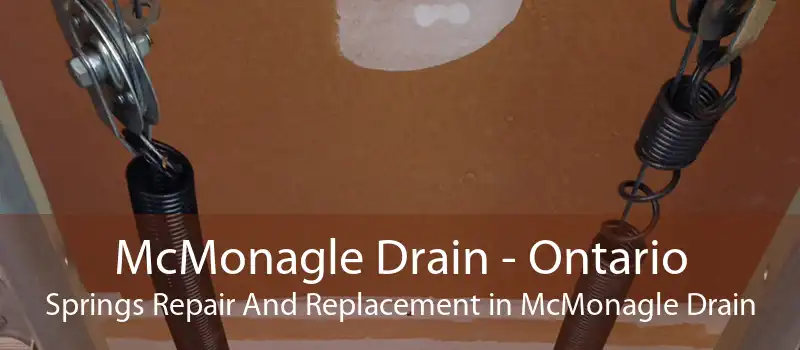 McMonagle Drain - Ontario Springs Repair And Replacement in McMonagle Drain