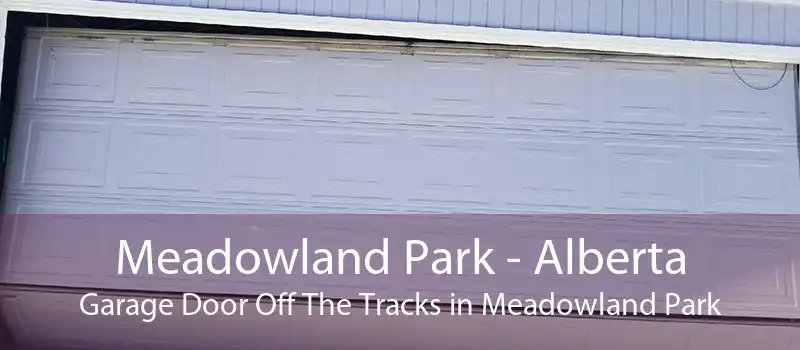 Meadowland Park - Alberta Garage Door Off The Tracks in Meadowland Park