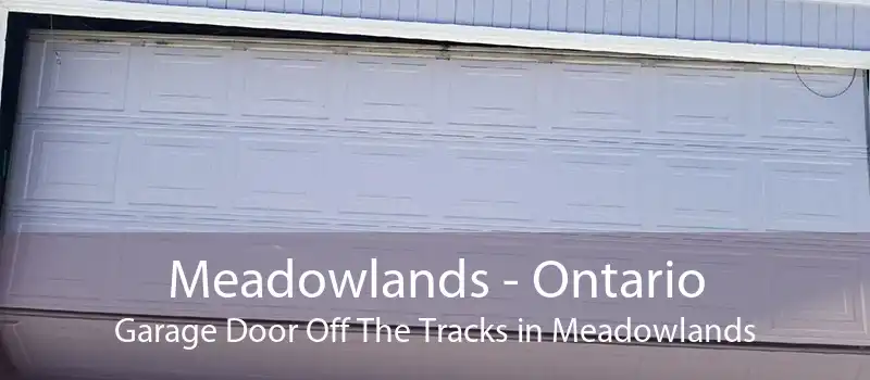 Meadowlands - Ontario Garage Door Off The Tracks in Meadowlands