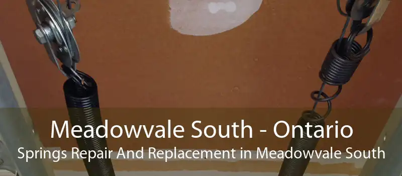 Meadowvale South - Ontario Springs Repair And Replacement in Meadowvale South