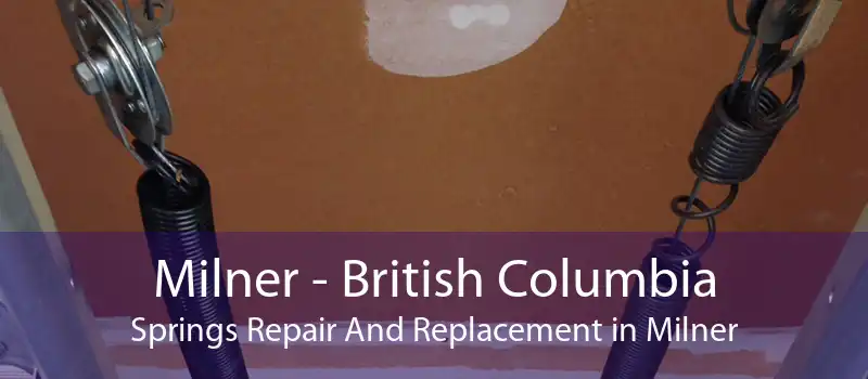 Milner - British Columbia Springs Repair And Replacement in Milner
