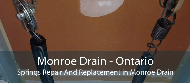 Monroe Drain - Ontario Springs Repair And Replacement in Monroe Drain