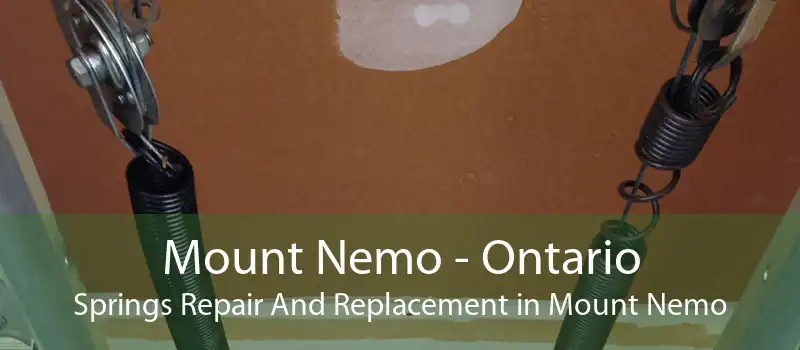 Mount Nemo - Ontario Springs Repair And Replacement in Mount Nemo