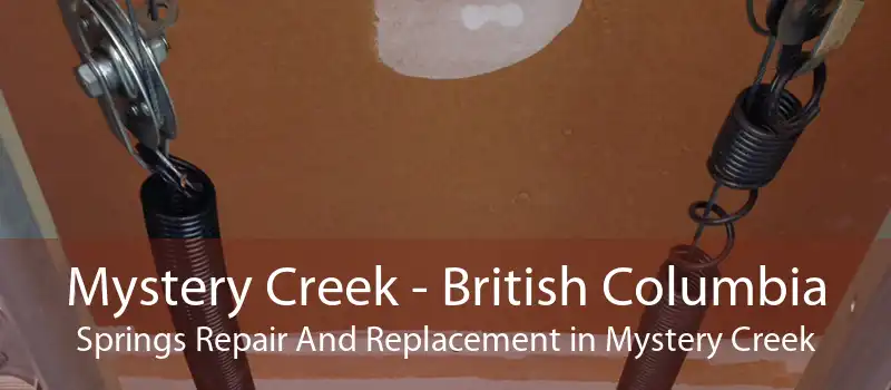 Mystery Creek - British Columbia Springs Repair And Replacement in Mystery Creek