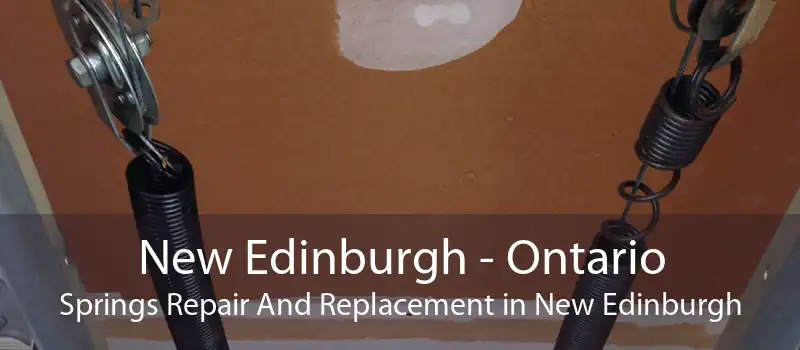 New Edinburgh - Ontario Springs Repair And Replacement in New Edinburgh