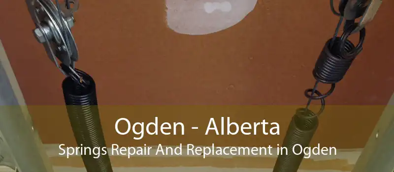 Ogden - Alberta Springs Repair And Replacement in Ogden
