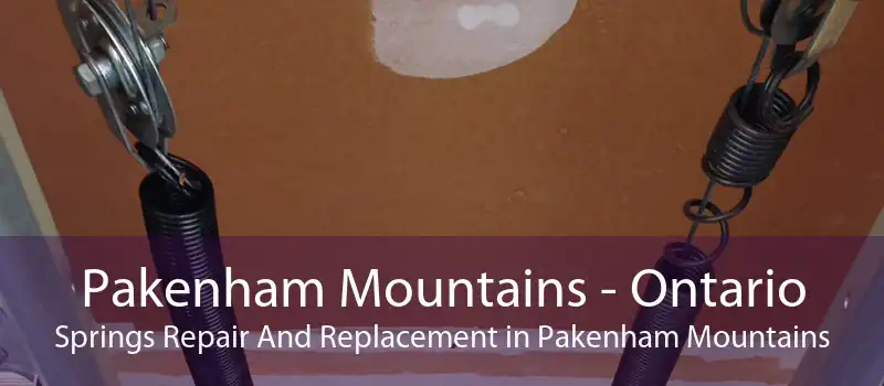 Pakenham Mountains - Ontario Springs Repair And Replacement in Pakenham Mountains