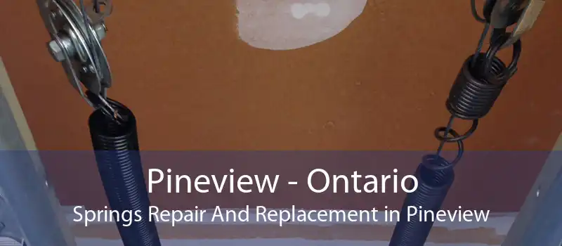 Pineview - Ontario Springs Repair And Replacement in Pineview