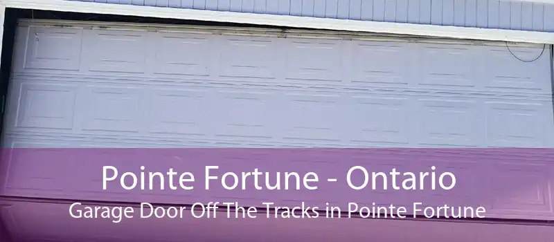 Pointe Fortune - Ontario Garage Door Off The Tracks in Pointe Fortune