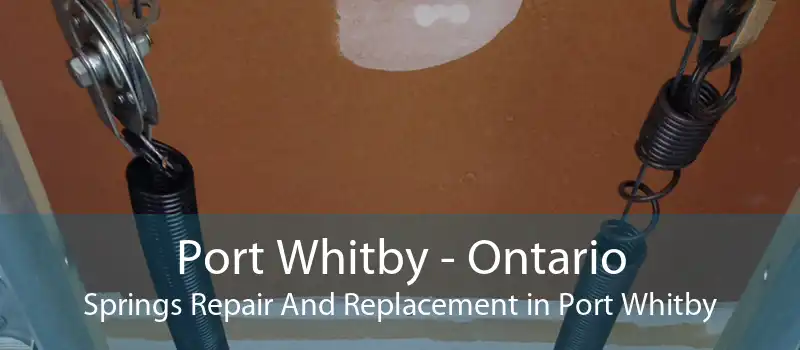 Port Whitby - Ontario Springs Repair And Replacement in Port Whitby