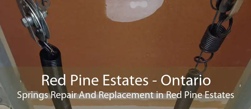 Red Pine Estates - Ontario Springs Repair And Replacement in Red Pine Estates
