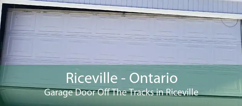 Riceville - Ontario Garage Door Off The Tracks in Riceville