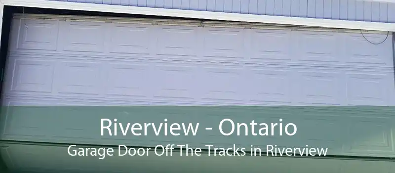 Riverview - Ontario Garage Door Off The Tracks in Riverview