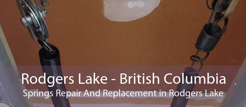 Rodgers Lake - British Columbia Springs Repair And Replacement in Rodgers Lake