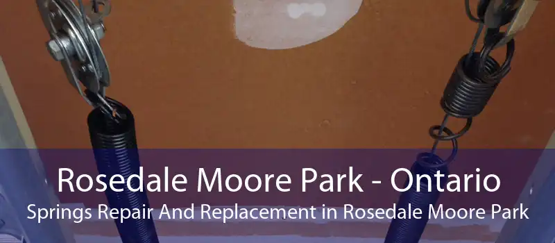 Rosedale Moore Park - Ontario Springs Repair And Replacement in Rosedale Moore Park
