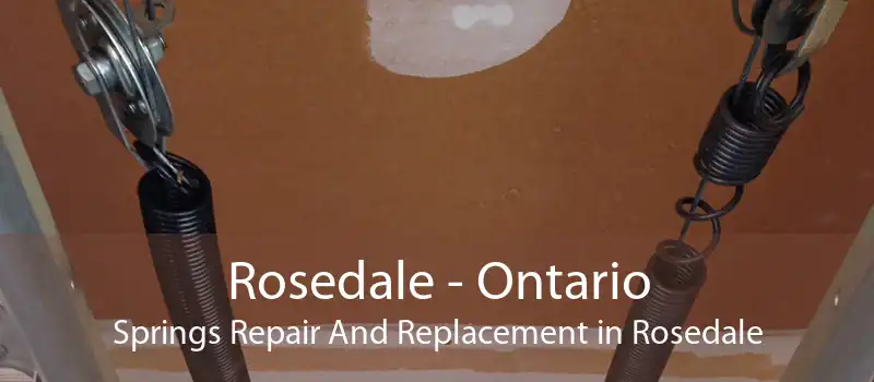 Rosedale - Ontario Springs Repair And Replacement in Rosedale