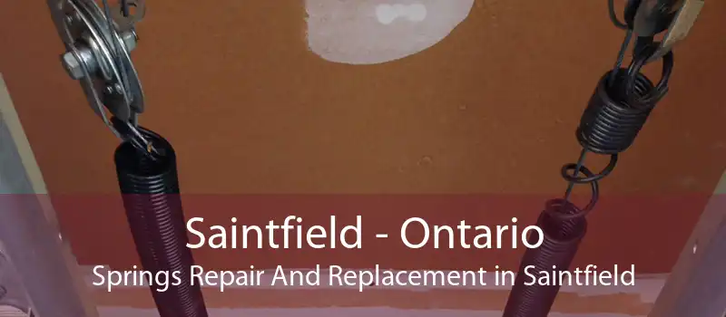 Saintfield - Ontario Springs Repair And Replacement in Saintfield
