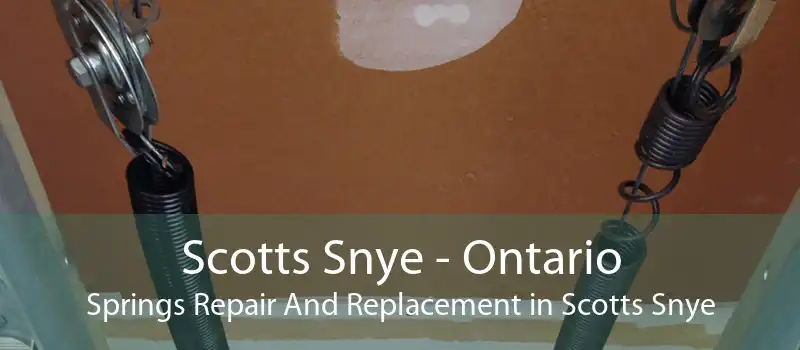 Scotts Snye - Ontario Springs Repair And Replacement in Scotts Snye