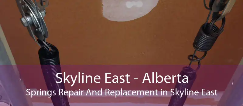 Skyline East - Alberta Springs Repair And Replacement in Skyline East