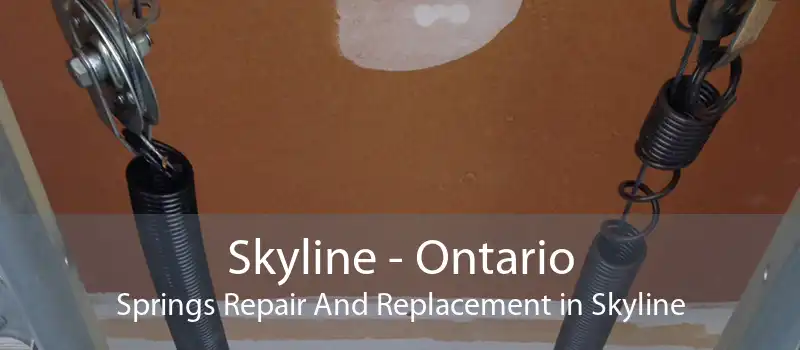 Skyline - Ontario Springs Repair And Replacement in Skyline