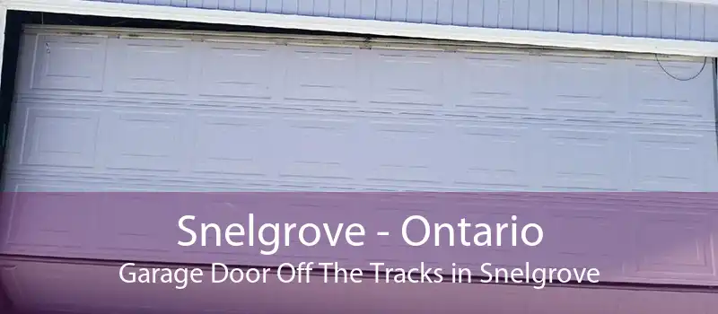 Snelgrove - Ontario Garage Door Off The Tracks in Snelgrove