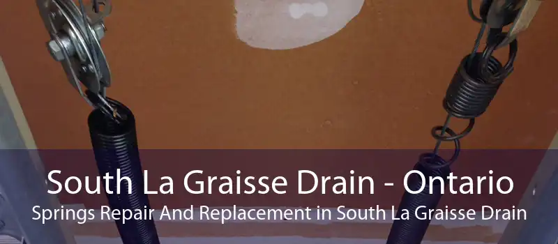 South La Graisse Drain - Ontario Springs Repair And Replacement in South La Graisse Drain