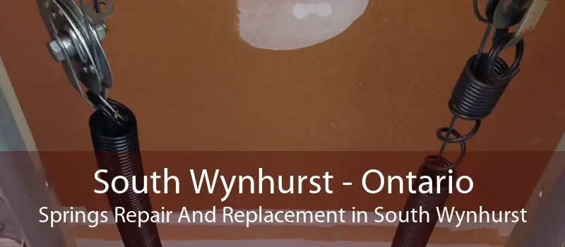 South Wynhurst - Ontario Springs Repair And Replacement in South Wynhurst