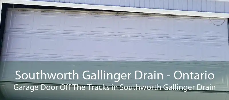 Southworth Gallinger Drain - Ontario Garage Door Off The Tracks in Southworth Gallinger Drain