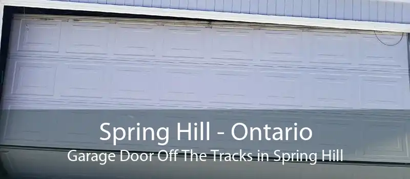 Spring Hill - Ontario Garage Door Off The Tracks in Spring Hill