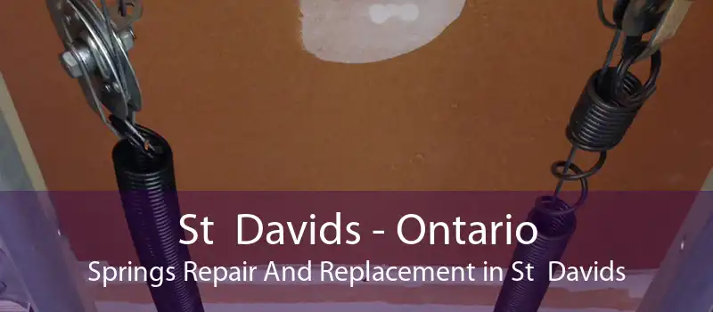 St  Davids - Ontario Springs Repair And Replacement in St  Davids